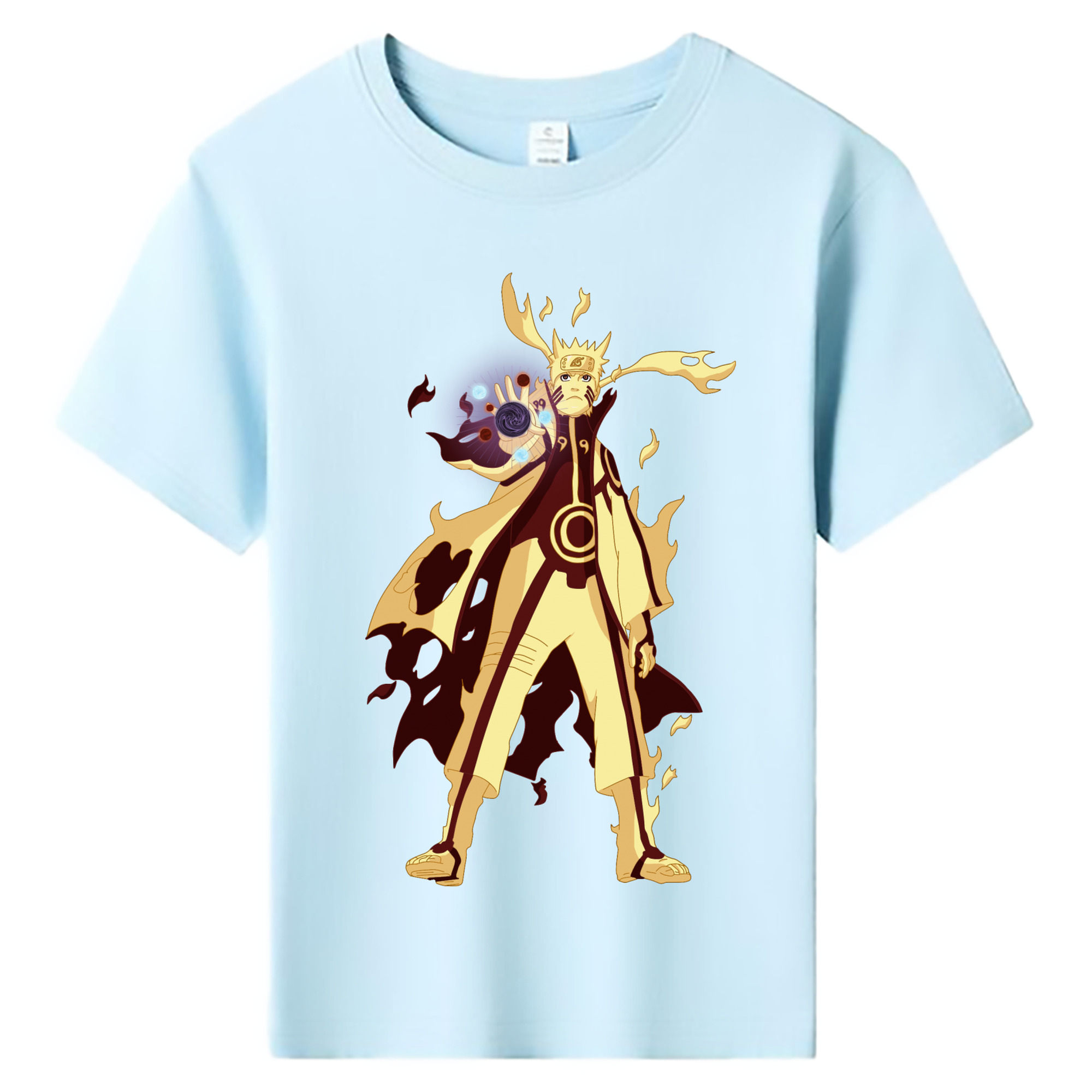 （画像用） NARUTO -ナルト- うずまき ナルト Uzumaki Naruto 綿100％キッズTシャツ（フロントプリント）